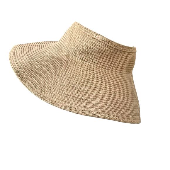 San Diego Hat Co. Paper Straw Sun Visor Hat One Size Wide Brim Adjustable - Picture 3 of 10